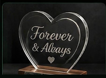 Laser engraved Acrylic