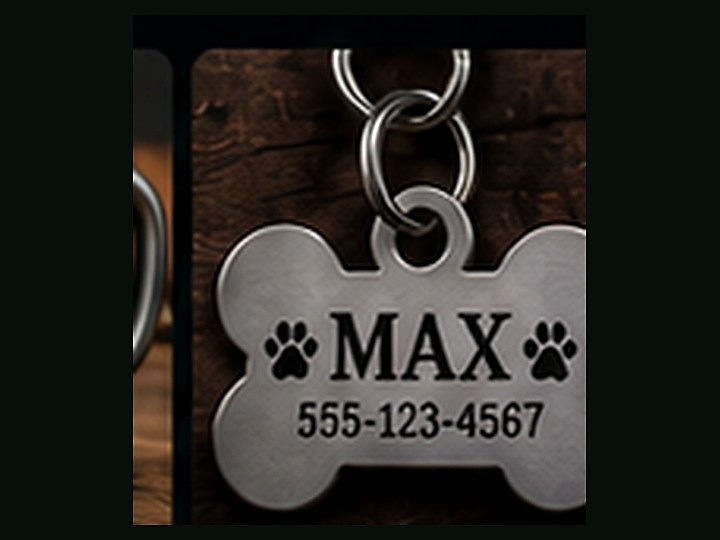 Laser engraved Pet Tags