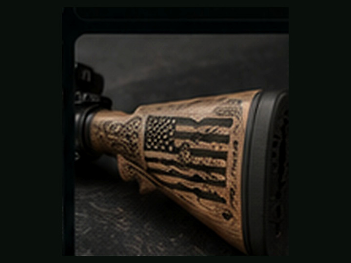 Laser engraved Rifle Stocks