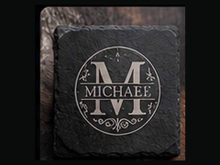 Laser engraved Slate