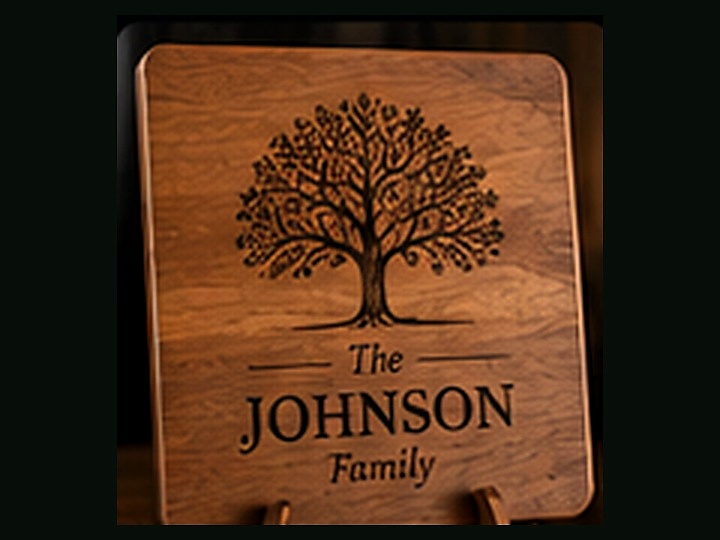 Laser engraved Wood